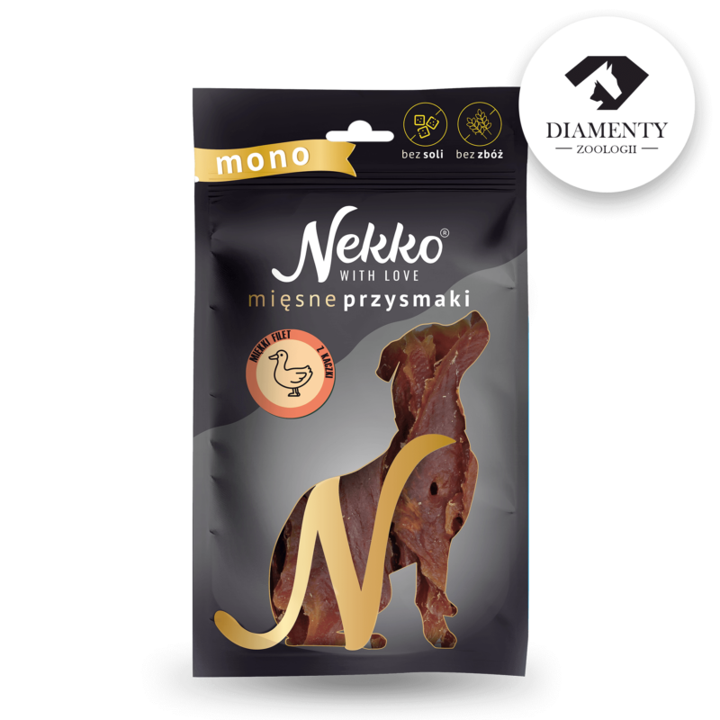 NEKKO Przysmak dla psa MONO –  Filet z kaczki miękki 80g