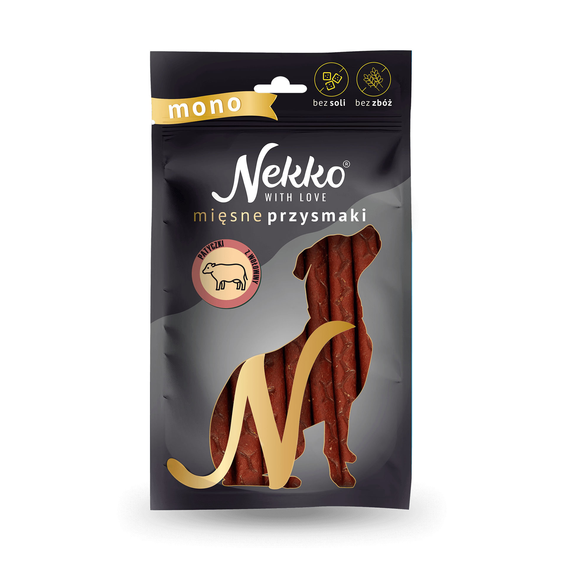 NEKKO Przysmak dla psa MONO – Patyczki z wołowiny 80g