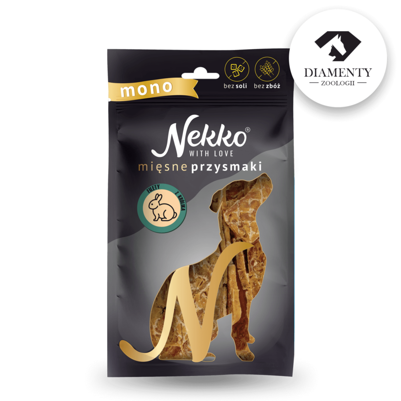 NEKKO Przysmak dla psa MONO – Filet z królika 80g
