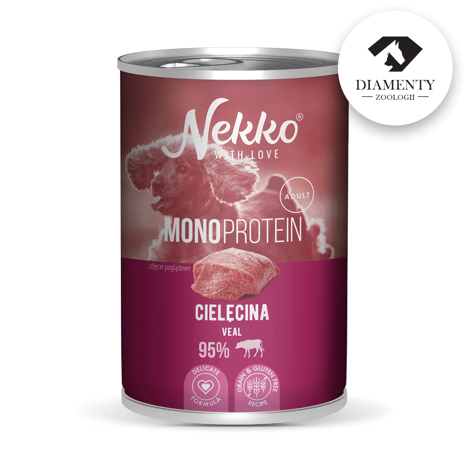 NEKKO MONOPROTEIN ADULT Zestaw Degustacyjny 7 smaków puszka 400g (7 szt.)