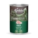 NEKKO MONOPROTEIN ADULT Królik z ryżem puszka 400g