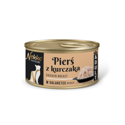 NEKKO SUPREME ADULT Pierś z kurczaka w galaretce puszka 80g