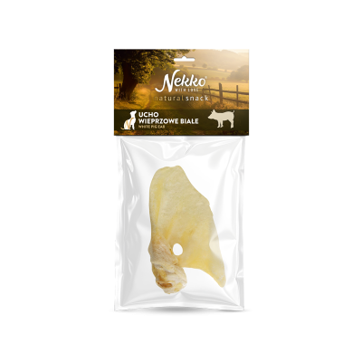 NEKKO NATURAL SNACK Ucho wieprzowe białe 1szt.