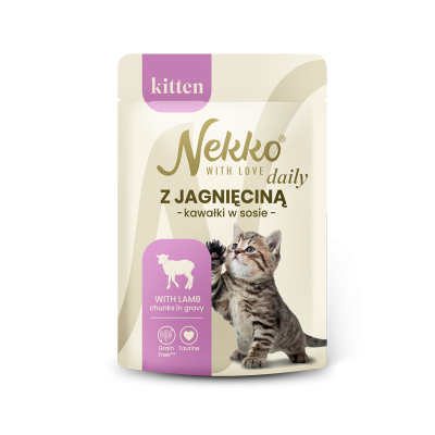NEKKO DAILY KITTEN z jagnięciną w sosie saszetka 85g