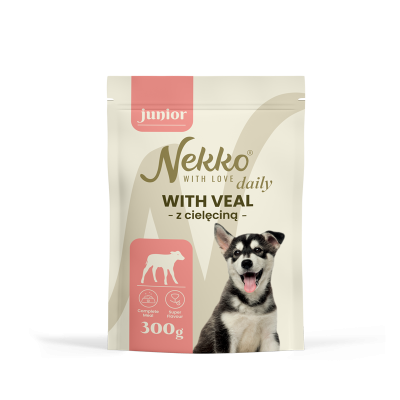 NEKKO DAILY JUNIOR z cielęciną – saszetka 300g