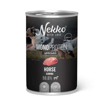 NEKKO MONOPROTEIN SPECIAL ADULT Konina puszka 400g
