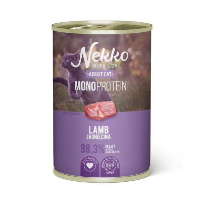 NEKKO MONOPROTEIN ADULT Jagnięcina 400g