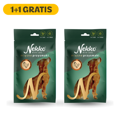 NEKKO Przysmak dla psa – Pałeczki owinięte kurczakiem (1+1 GRATIS)
