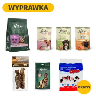 NEKKO Wyprawka dla szczeniaka - małe rasy (7 szt.)
