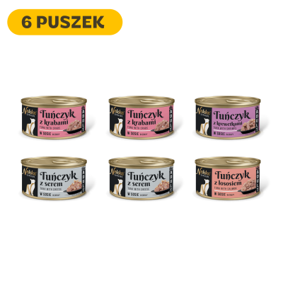 NEKKO SUPREME zestaw degustacyjny - rybny puszka 80g (6 szt.)